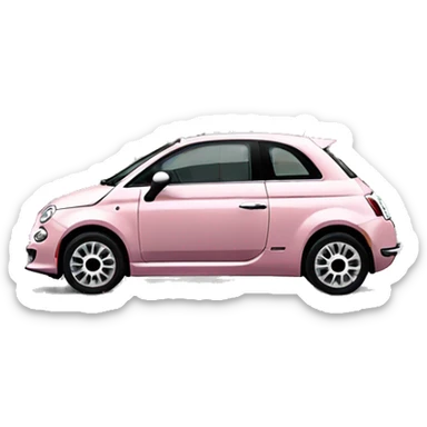 New Fiat 500 Electro Rosé  sticker