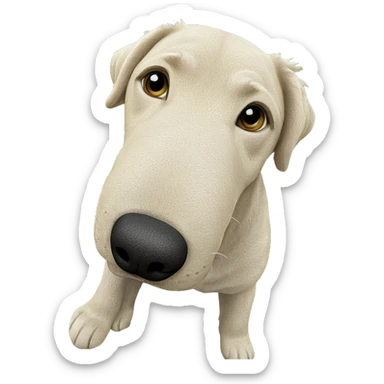 dog playing in the grass sticker