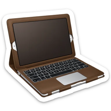 Notebook da apple em tons marrom  sticker