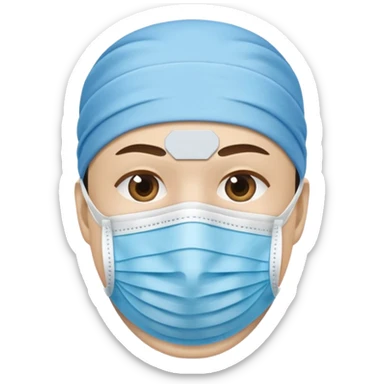 face mask only sticker