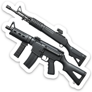 M16 service carbine rifle sticker