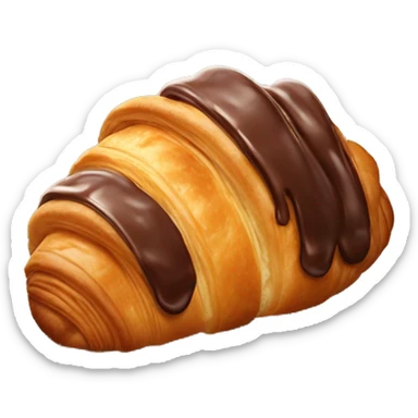 Chocolate croissant sticker