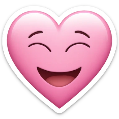 Pink heart sticker