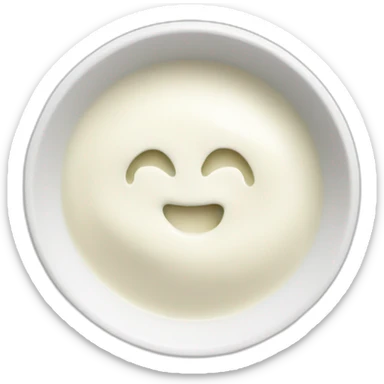 white sauce in a dipping dish sticker