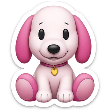 pink snoopy sticker