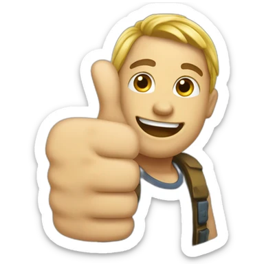 tesak thumbs up sticker