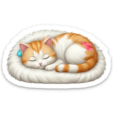 A very cute cat in a room with air condition sticker