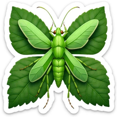 Leaf Insect colored sticker