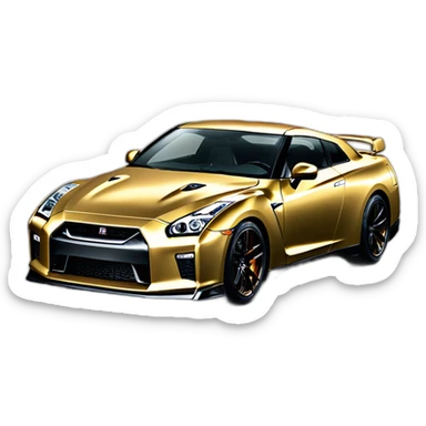 GT-R fully 24K gold sticker