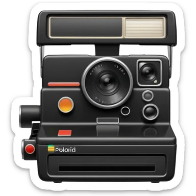vintage polaroid camera sticker