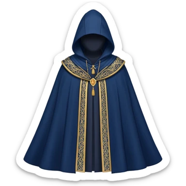 Zauberer reiseumhang von hinten sticker