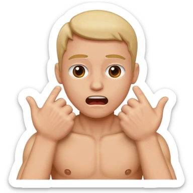 two hands stand alone making a choking gesture sticker