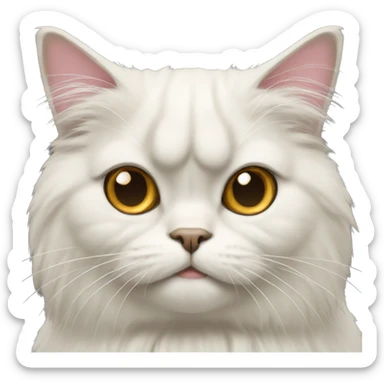 Persian cat sticker