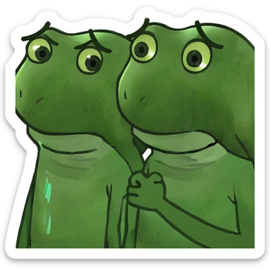 couple crying  sticker