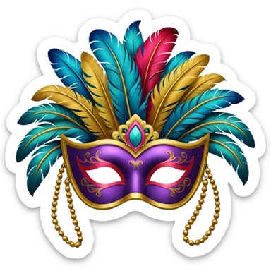 Carnival Mask sticker