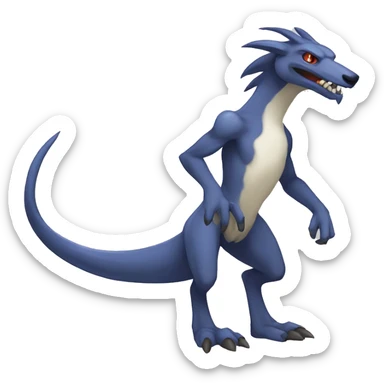 Lombax-Sergal-Vernid-Fakemon full body sticker