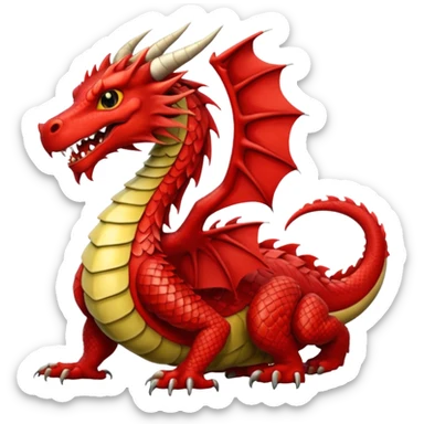 Welsh dragon sticker