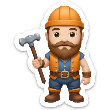 Dwarf hammer sticker