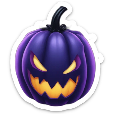 symbiote venom pumpkin sticker