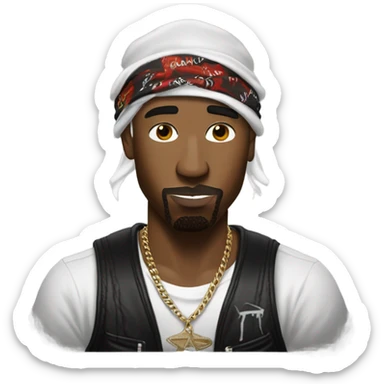 2pac if he was white sticker