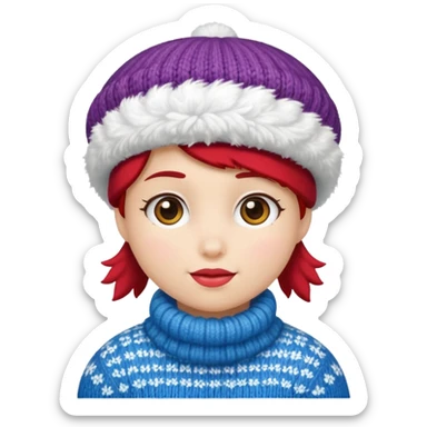snow beret sticker