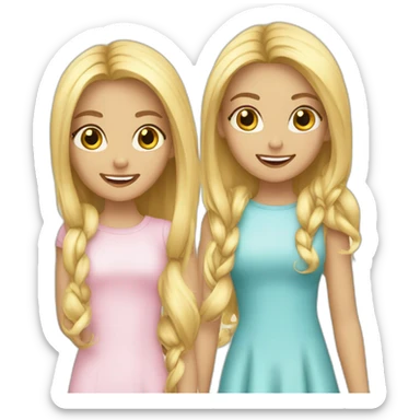3-blonde-girls-best-friends sticker