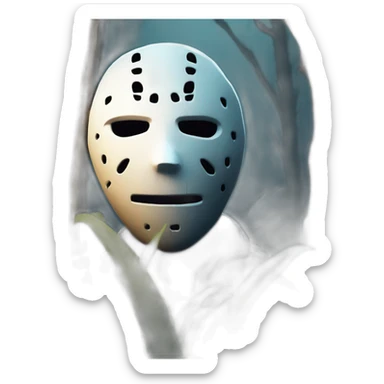 dead by daylight in a bush sticker