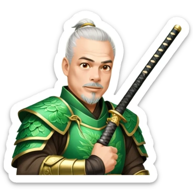Emerald Samurai sticker