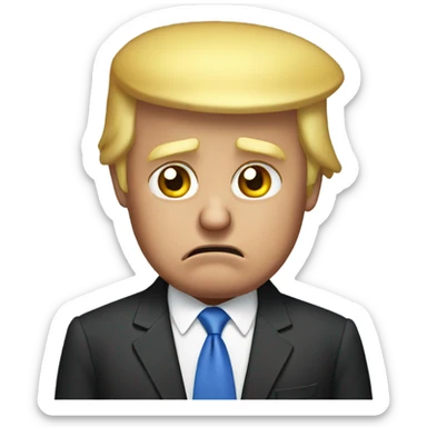 Donald trump crying sticker