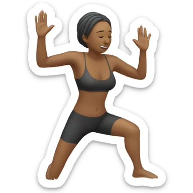 Exercise in the shower  sticker