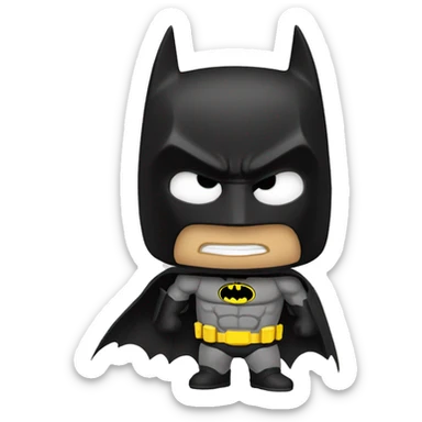 batman soutando teia sticker
