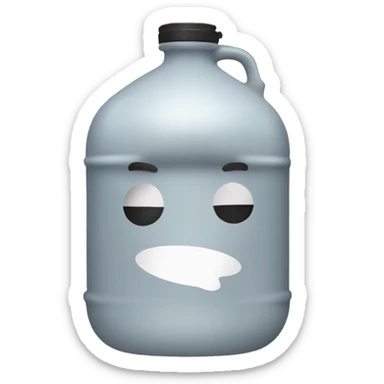 I want a gas jug with a circle around it sticker
