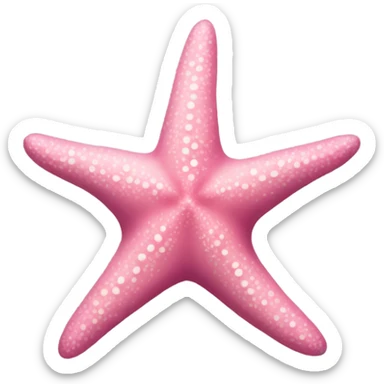pink starfish no face  sticker