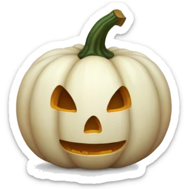white pumpkin sticker