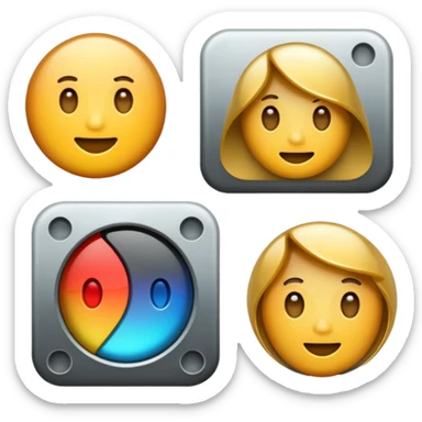 communication icon sticker