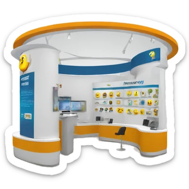 Energy exhibition booth  sticker