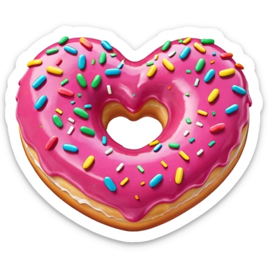 Kalpli donut sticker