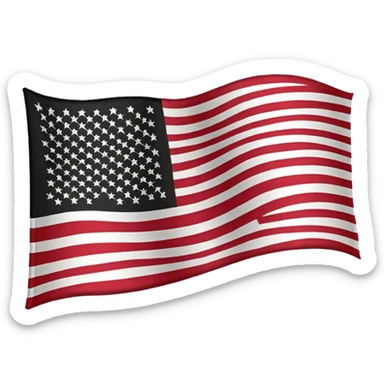 Black American heritage flag  sticker