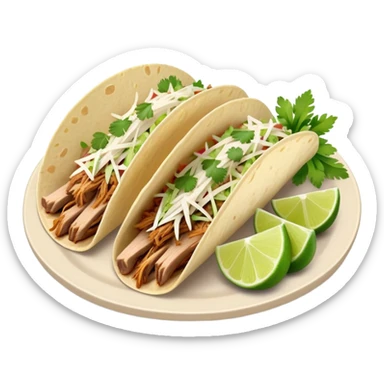 Kalua pork tacos  sticker