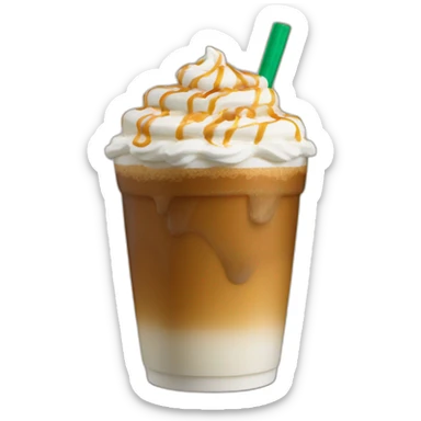 starbuck caramel frappuchino sticker