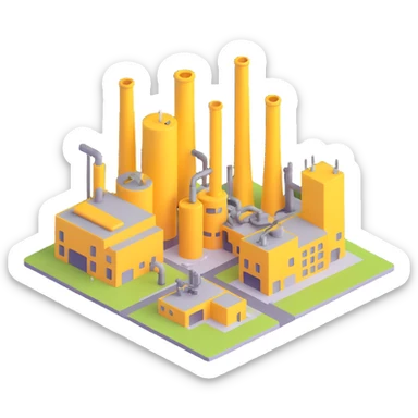 industrial factory sticker