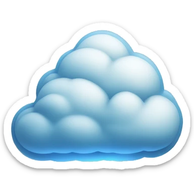 Cloud lighting blue sticker