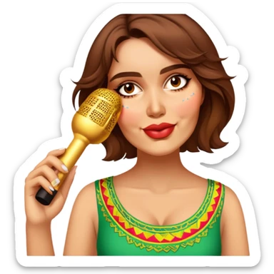 Vibrant Festival Singer sticker