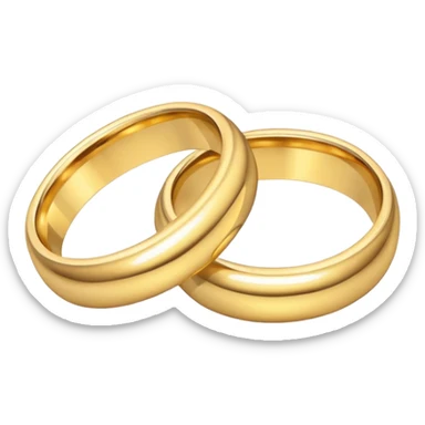 wedding rings sticker