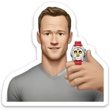 Jonathan Toews as a luxury wristwatch sticker