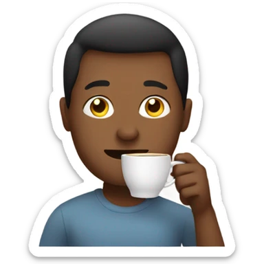 Someone holding a coffee  sticker