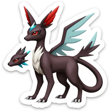 Latias-Umbreon-Noivern-Silvally-Pokémon-Fakémon-fusion (full body) sticker