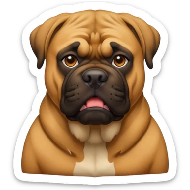 A bullmastiff as a legend sticker