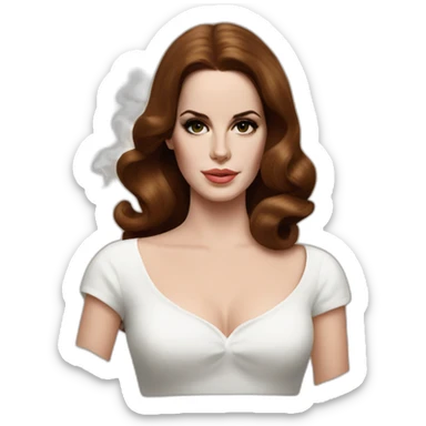 lana del rey is smoking sticker