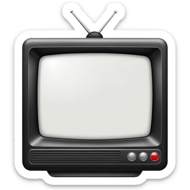 television with screen sticker